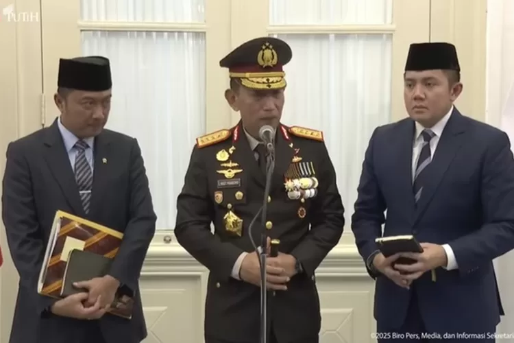 Listyo Sgit Prabowo, Kapolri (Tangkap layar youtube Sekertariat Presiden)