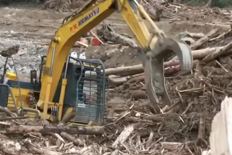 Ilustrasi Banjir Bandang di Batang Toru (Tangkap layar YouTube Kompas TV)