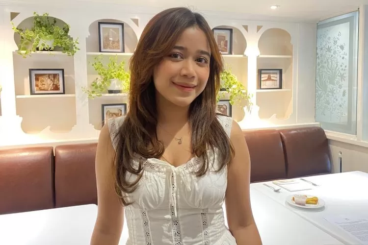 Penyanyi Brisia Jodie pada jumpa pers di Jakarta, Senin (6/11/2023)  (ANTARA/Pamela Sakina)
