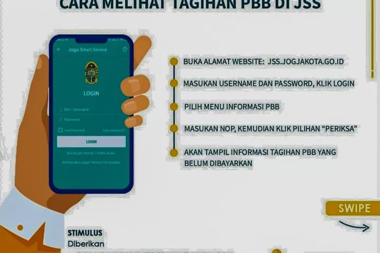 Ilustrasi -Melihat tagihan pajak bumi dan bangunan (PBB)di Yogyakarta melalui aplikasi Jogja Smart Service (JSS)  (HO-Ig Humas Pemkot Yogyakarta)