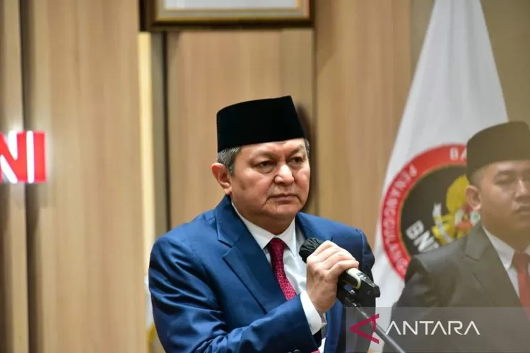 Kepala Badan Nasional Penanggulangan Terorisme (BNPT) RI Komjen Pol. Mohammed Rycko Amelza Dahniel di Kantor Pusat BNPT RI, Sentul, Jawa Barat, Jumat (22/12/2023).  (ANTARA/HO-BNPT RI)