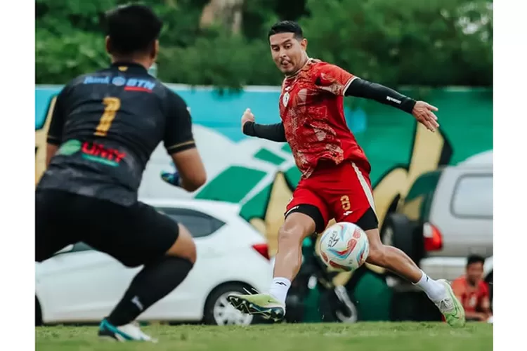 Laga uji coba PSS Sleman saat jeda kompetisi BRI Liga 1. (Instagram @pssleman)