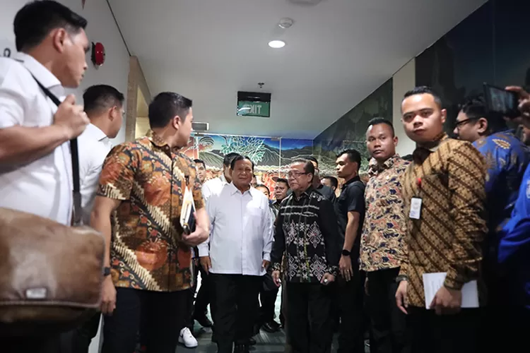 Capres Prabowo Subianto saat berkunjung ke PGI.  (Dok Tim Prabowo)