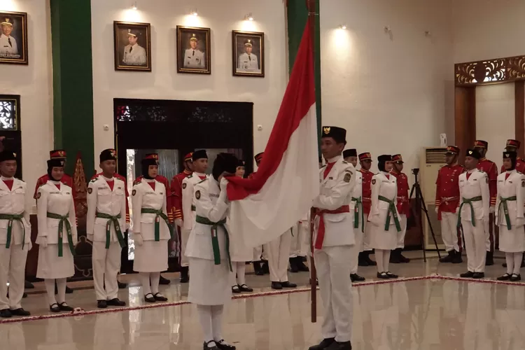 Dokumentasi pengukuhan Paskibraka di Kota Yogyakarta Tahun 2023. (Foto: Humas Pemkot Yogyakarta)