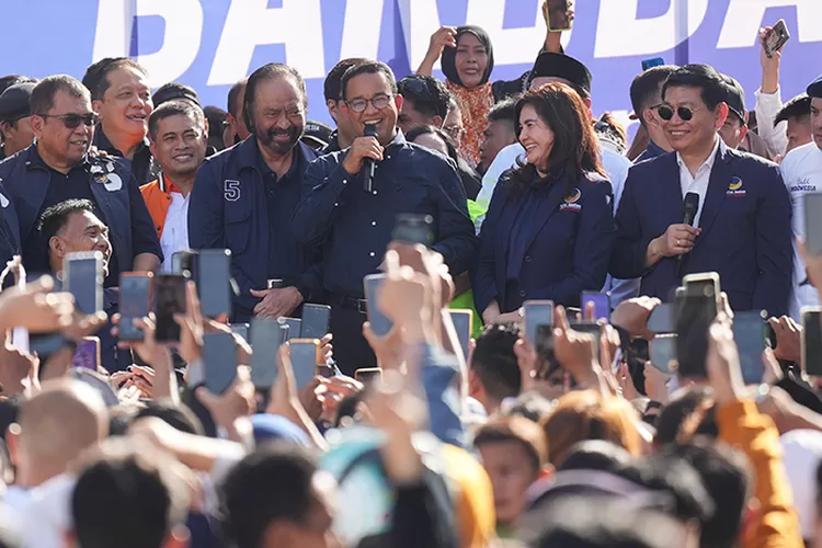 Anies Baswedan saat Kotamobagu, Sulawesi Utara. (Tim AMIN)