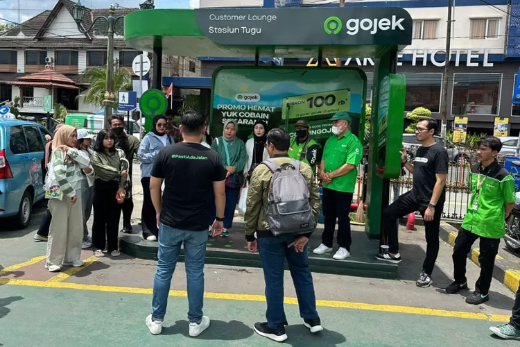 Gojek hadirkan Customer Lounge di Stasiun Yogyakarta.  (Istimewa)