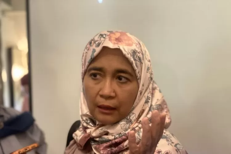 Dr. dr. R.A. Setyo Handryastuti, Sp.A(K). menjelaskan risiko serangan meningitis pada anak dalam acara temu media di Jakarta, Rabu (8/5/2024).  (ANTARA/Hreeloita Dharma Shanti)