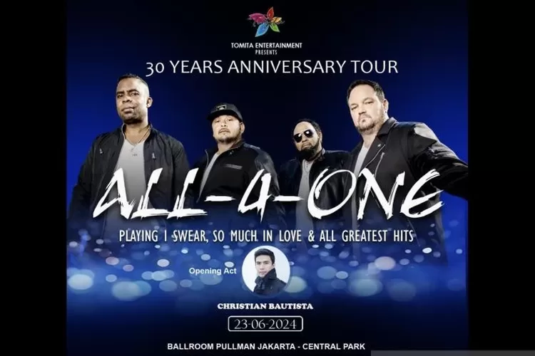 All-4-One akan kkonser di Jakarta, Christian Bautista jadi penampil