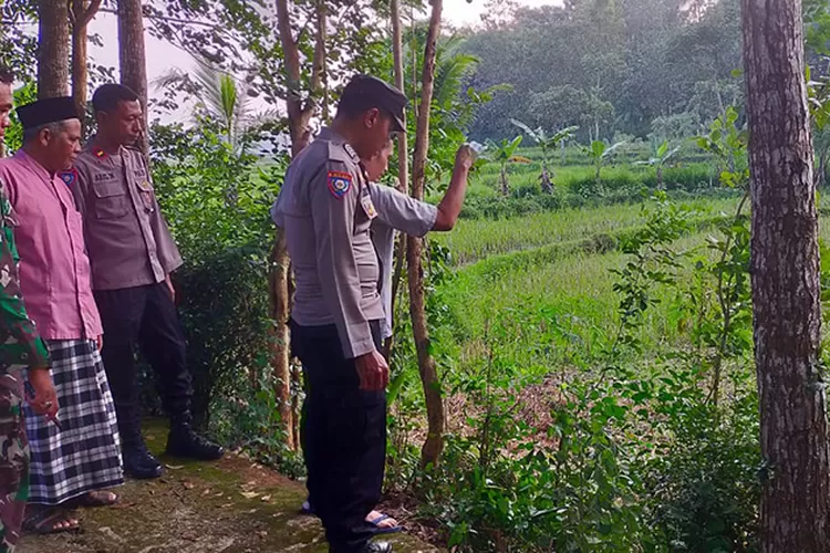 Lokasi kakek tewas di parit di Suruh Kabupaten Semarang.  (Dok Polres Semarang )