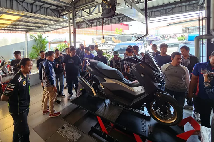 Saat media workshop, Yamaha mengungkapkan berbagai update teknologi canggih pada NMAX TURBO. (Dok Yamaha)