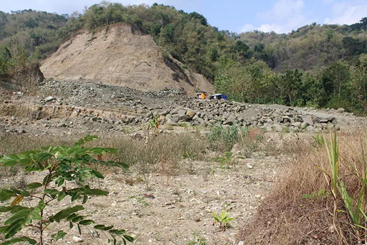 Kasus dugaan penyalahgunaan TKD di Sampang, Gedangsari Gunungkidul yang ditambang.  (Dok Kejaksaan Negeri Gunungkidul)