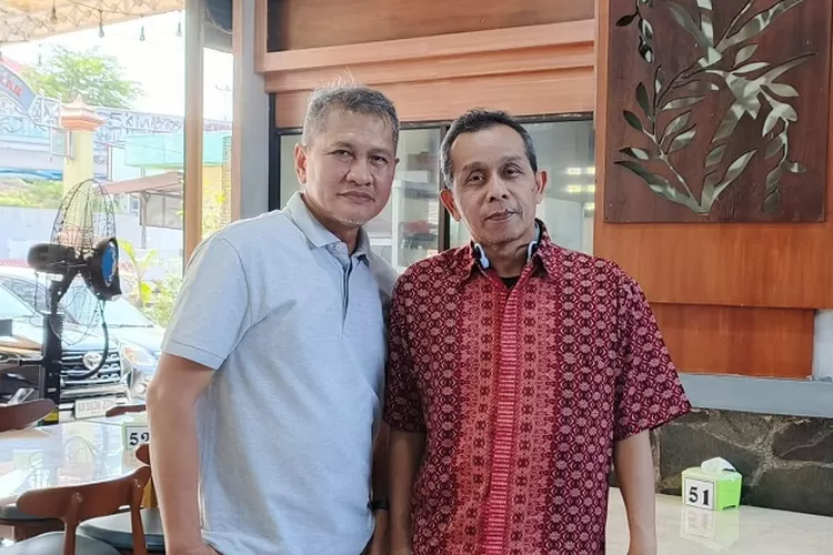 Setyo Sukarno (kiri) pastikan maju jadi cabup Wonogiri. (Dok JPP)