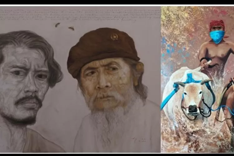 Sebagian karya yang ditampilkan dalam pameran lukisan bertajuk Oldies. (Dok Panitia Pameran Lukisan)