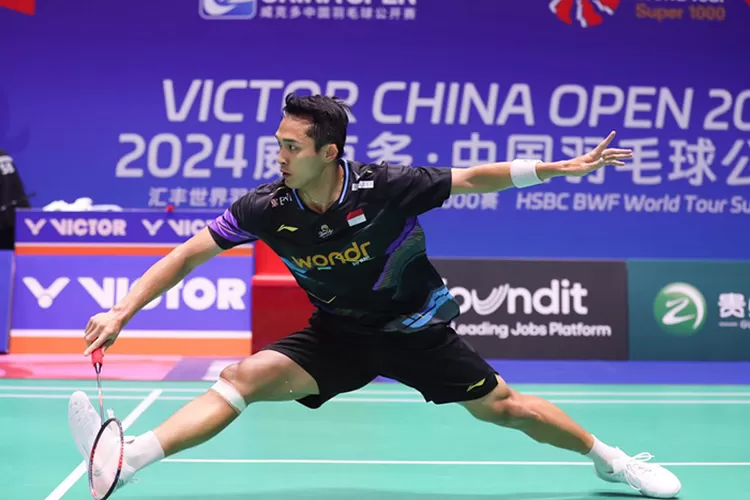 Jonatan Christie melaju ke semifinal China Open 2024. (pbsi.id)