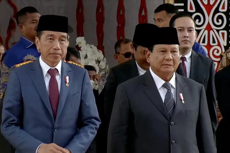 Preside terpilih Prabowo Subianto mendampingi Presoden Jokowi hadiri pelantikan anggota DPR RI. (Dok Tim Prabowo)