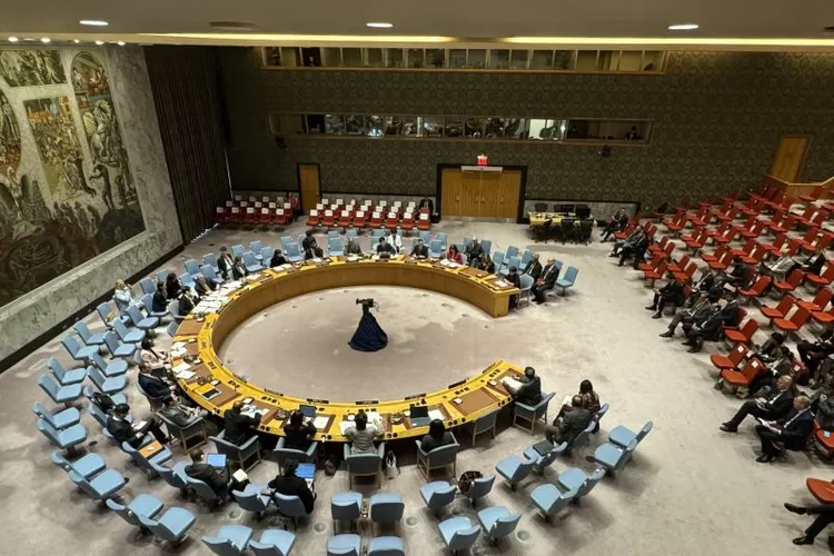 Suasana forum Debat Terbuka Dewan Keamanan PBB di Markas Besar PBB New York, Amerika Serikat, Rabu (25/09/2024).  (ANTARA/Suwanti)