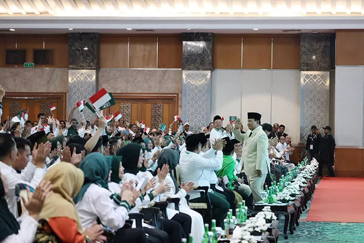 Presiden terpilih Prabowo Subianto saat menghadiri Rakornas PKB. (Dok Tim Prabowo)