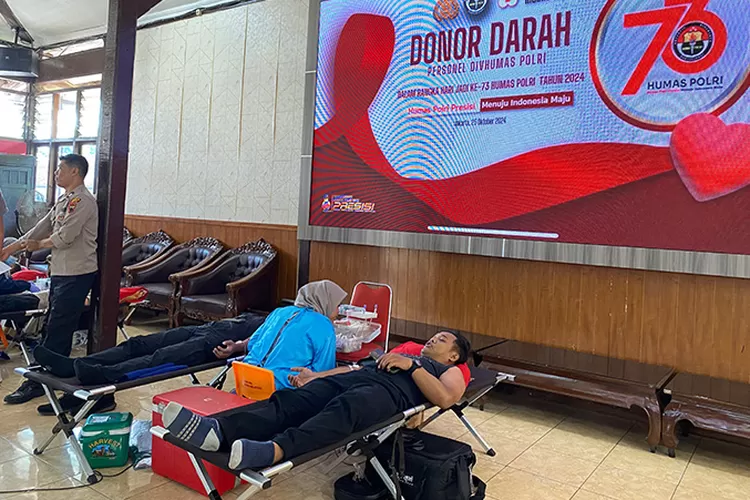 Donor Darah di Polres Salatiga. ( Dok Humas Polres Salatiga )