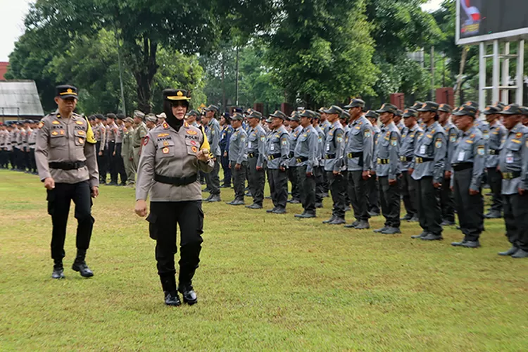 Apel Pergeseran Pasukan Penjaga TPS di Polres Salatiga.   (Dok Humas Polres Salatiga)