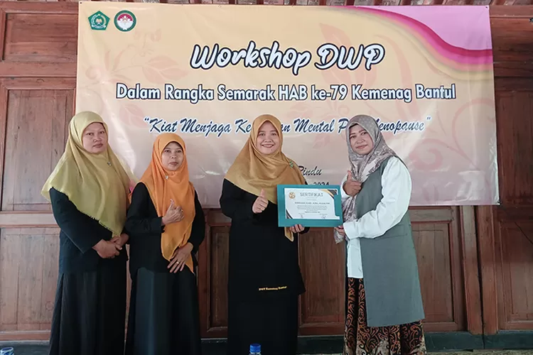 DWP Kemenag Bantul gelar workshop Kiat Menjaga Kesehatan Mental Pre Menopause.  (Dok DWP Kemenag Bantul)