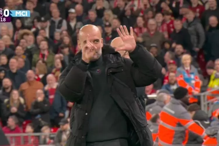 Pelatih Manchester City Pep Guardiola (ANTARA/HO-Liga Inggris)