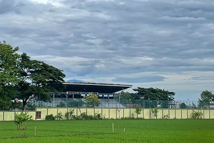 Persawahan di sekitar Pesantren Gontor Ponorogo Jawa Timur.  (Edy Susanto HM )