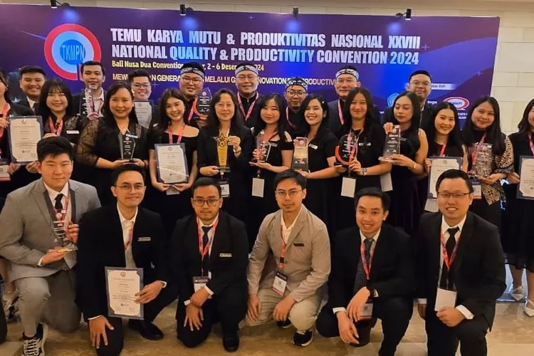 BCA meraih 15 penghargaan pada kompetisi Temu Karya Mutu dan Produktivitas Nasional (TKMPN) XXVIII 2024 di Nusa Dua Convention Center, Bali.  (Foto: Dok. Istimewa)