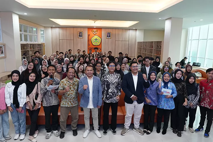 Acara Content Creator Laboratorium (CoreLab) 2025 yang digelar Promedia Teknologi Indonesia (PTI) di kampus FISIP Universitas Sultan Ageng Tirtayasa (UNTIRTA), Kota Serang, Banten, pada Rabu, 7 Mei 2025.  (Dokumentasi Promedia)