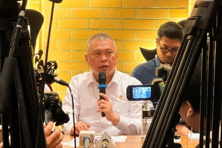 Menteri Perhubungan (Menhub) Dudy Purwagandhi di Jakarta, Senin (19/5/2025).  (ANTARA/Harianto)