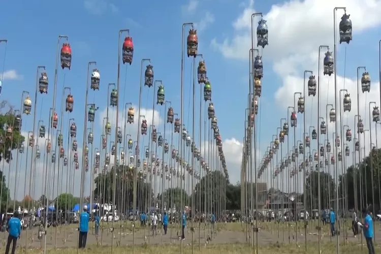 Konkurs Seni Suara Alam Burung Derkuku Piala KGPAA Paku Alam Cup Tahun 2024 di Alun Alun Selatan (Dok. Dinas Pariwisata DIY)