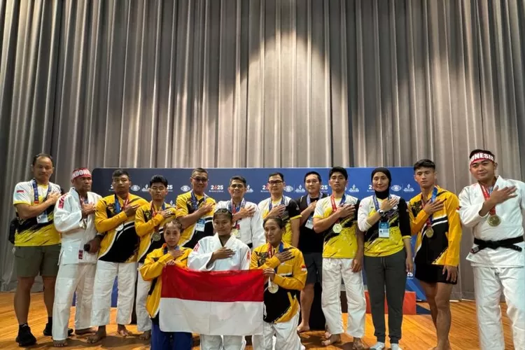Foto dokumentasi - Tim judo Polri berfoto bersama saat mengikuti World Police and Fire Games (WPFG) 2025 di Birmingham, Alabama, Amerika Serikat pada 27 Juni-6 Juli 2025.  (ANTARA/HO-Polri)