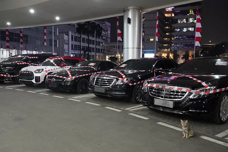 Lima mobil sitaan Kejagung. (Dok)