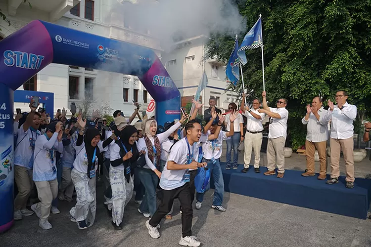 QRIS Jelajah Budaya Indonesia 2025 di Yogyakarta diikuti 60 orang yang tergabung dalam 20 tim.  (Dok KPwBI DIY)