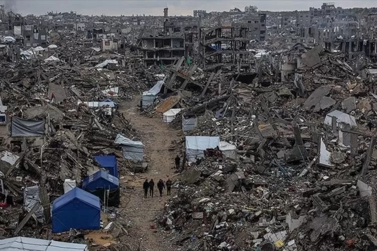 Ilustrasi Gaza setelah berbulan-bulan mengalami blokade Israel.  (ANTARA/Anadolu)