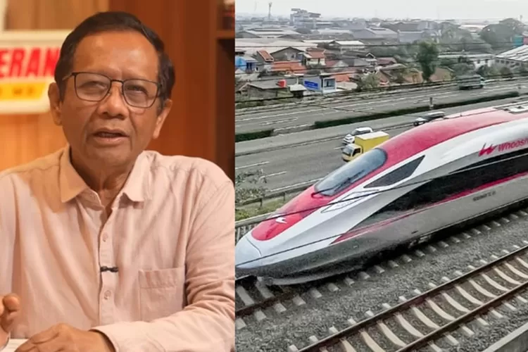Mahfud MD ungkap tenaga kerja di proyek Whoosh didominasi China.  (YouTube Mahfud MD Official - Instagram/keretacepat_id)