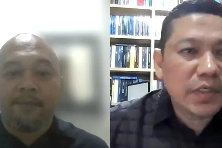 Sekjen JPP, Hadi Suprapto (kiri) dan Ketua Perkumpulan Doktor Ilmu Kepolisian Indonesia (DIKPI), Kombes Pol Dr. Dedy Tabrani (kanan) dalam forum JPP Promedia, pada Selasa, 11 November 2025.  (Dok. Promedia)