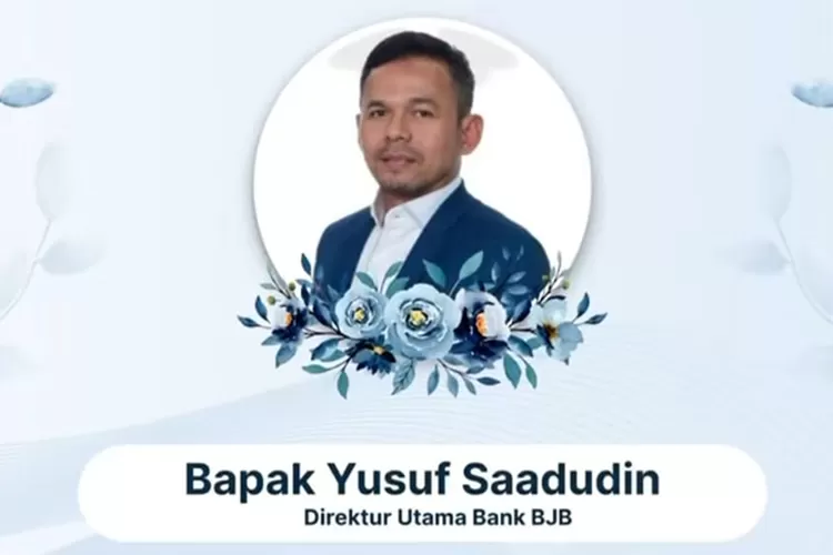 Tangkapan layar ucapan duka atas meninggalnya Direktur Utama Bank BJB, Yusuf Saadudin.  (TikTok/Ade Kuswara Kunang)