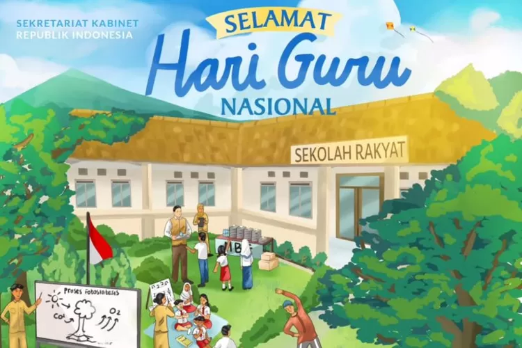 Ilustrasi - Peringatan Hari Guru Nasional  (ANTARA/Instagram/@sekretariat.kabinet)