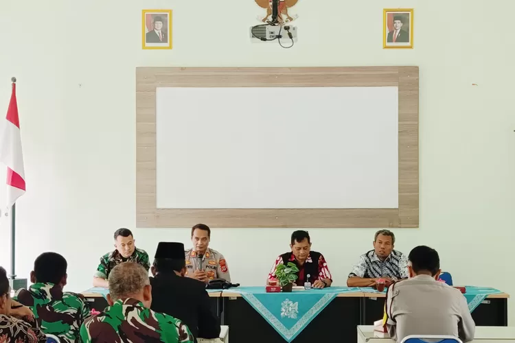 Koordinasi Cipta Kondisi di Aula Kapanewon Ngaglik. (Dok. Polsek Ngaglik)