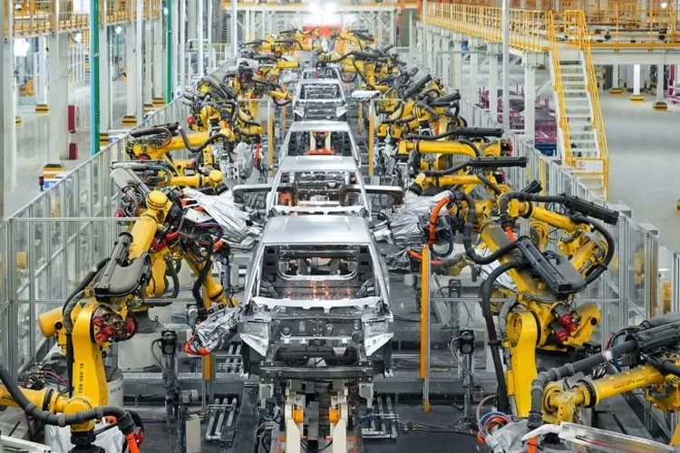 Ilustrasi pabrik perakitan kendaraan milik BYD.  (ANTARA/byd.com )