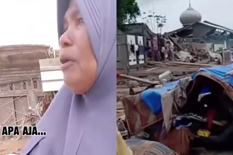 Pengungsi di Aceh Tamiang minta bantuan mukena.  (TikTok/zaits_bf)