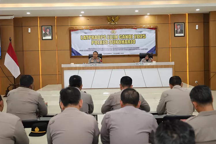 Polres Sukoharjo matangkan kesiapan Operasi Lilin Candi 2025.  (Dokumen Polres Sukoharjo)