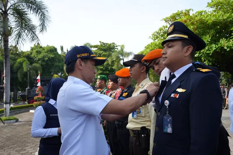  Apel Gelar Pasukan Posko Nataru di Halaman BPTT Darman Prasetyo, Kamis (18/12). (Foto: Daop 6 Yogyakarta)