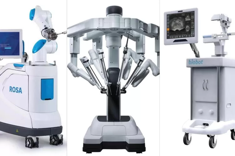Ilustrasi dari tiga sistem robotik bernama Da Vinci Xi, Biobot MonaLisa, dan ROSA. ( ANTARA/HO-Siloam Hospital)