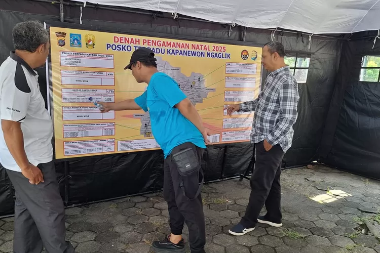 Posko pengamanan terpadu yang didirikan Kapanewon Ngaglik  (Foto: istimewa)