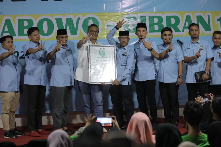 Relawan Shaff Prabowo-Gibran 1930 Datang Mendeklariskan Dukungannya, TKN Minta Bantu Kawal TPS (GenzDaily/dok: Promedia Teknologi)