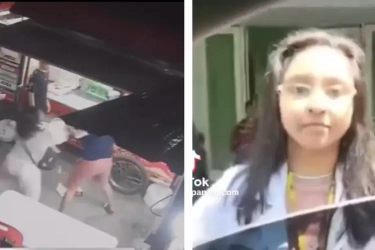 Potret Dugaan dokter koas melakukan penganiayaan terhadap karyawan gerai pinggir jalan (GenzDaily/dok: Tangkap Layar Akun X @bacottetangga_)