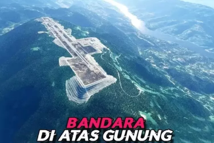 Ilustrasi Bandara Internasional di Desa Pantolobete, Kecamatan Rio Pakava, Kabupaten Donggala, Sulawesi Tengah yang bikin warga setempat terheran-heran. Foto: Istimewa