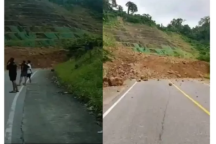 Longsor Jalur kebun Kopi. Foto: Istimewa