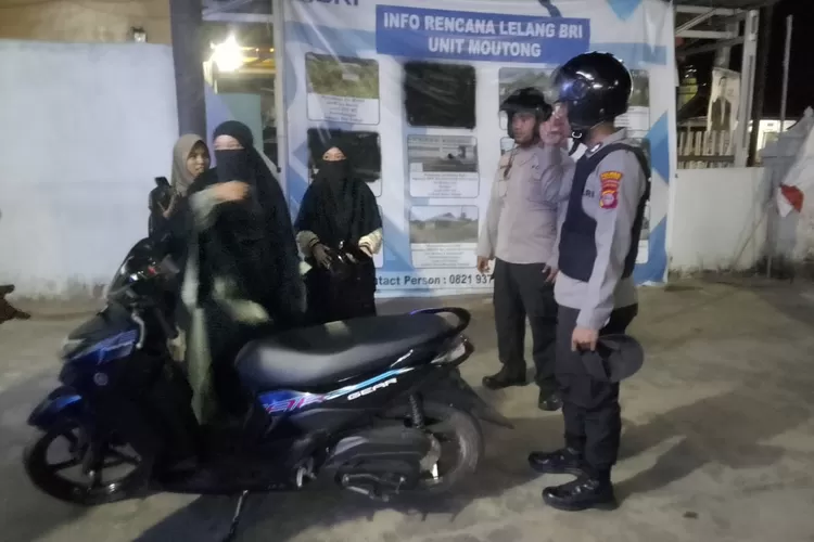 Polsek Moutong laksanakan Patroli Rutin. Foto: Istimewa